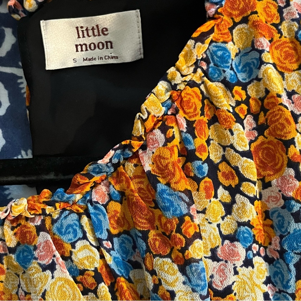 Aritzia Little Moon Rarity  Floral Tiered Midi Dress - Picture 7 of 10